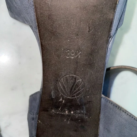 Coclico slate blue gray suede leather heels with win… - Picture 7 of 8